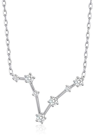 Philip Jones Fiskarna stjärntecken halsband med zirkondia® kristaller, Kristall, Zircondia® kristall