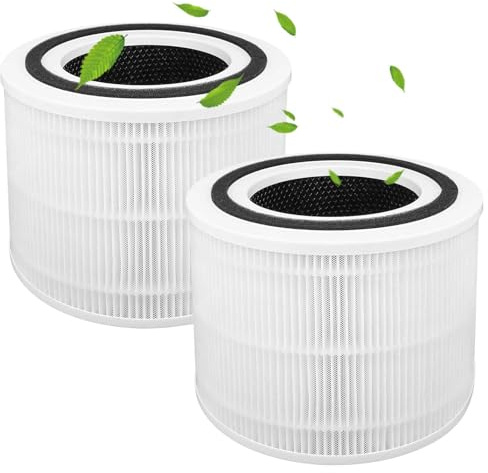 Core 300s Luftreiniger Filter für LEVOIT Core 300s / Core 300 Luftreiniger, 3-in-1 Pre, H13 Grade True HEPA, Aktivkohle, Hocheffizienter Filterersatz, Teilenummer Core 300-RF-Filter, 2er-Pack