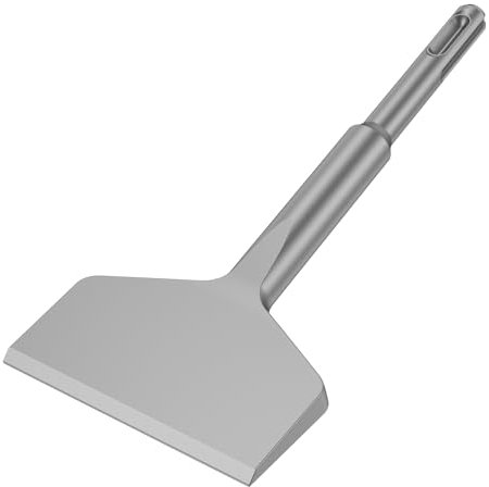 Juego de cincel para azulejos, 16,5 x 7,5 x 1,4 cm, punta de cincel inclinado 25°, acero aleado, resistente al desgaste, inoxidable, para hormigón, azulejos, piedras