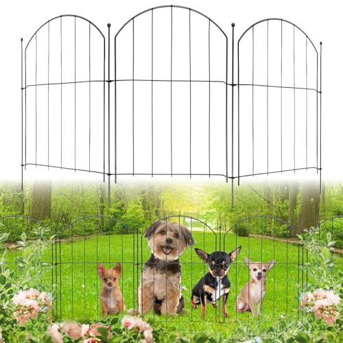 AggFencer 20 paneles 41x32 cm Vallas decorativas para jardín, set de cercas modulares para jardín, se ensambla fácilmente