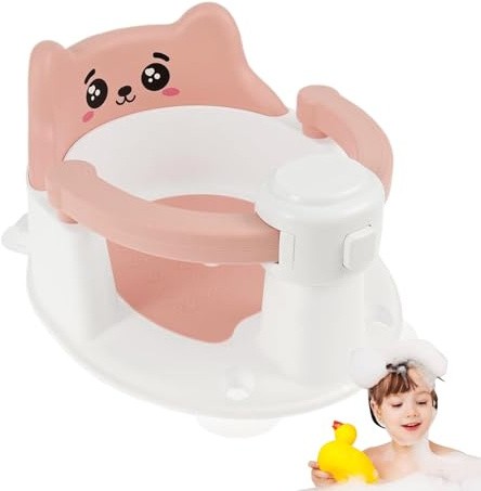 Siège De Bain Pour Bébé Asseyoir,Siège De Bain Anti-Dérapant Pour Enfant | Chaise De Ventouses 6-24 Mois - Accessoire De Douche Nouveaux Parents Maison Voyage Sol