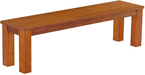 B.R.A.S.I.L.-Möbel Brasilmöbel Sitzbank 160 cm Rio Classico Kirschbaum Massivholz aus Pinie, Verschiedene Größen & Farben, ideal für Esszimmer & Küche