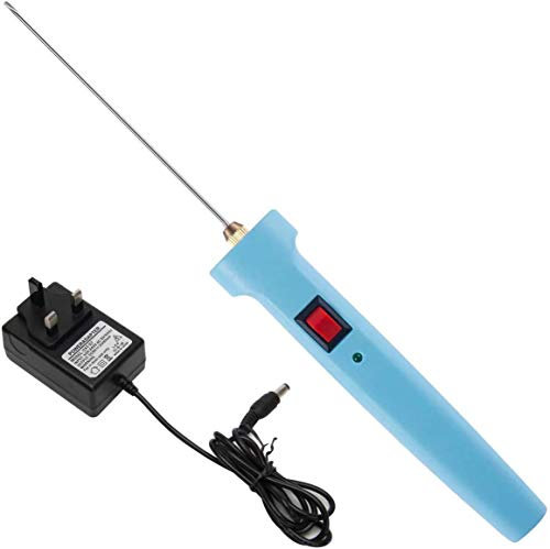 CoiTek Cortador de espuma, kit de herramientas de corte de espuma de poliestireno, bolígrafo de corte caliente de 10 cm con adaptador transformador