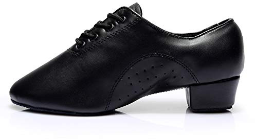 HROYL Scarpe da Ballo Pratica Donna/Bambino/Uomo Professionali per Latino Salsa Caraibico Jazz Danza,238-Nero 36 EU
