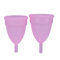 3 Colori 2 Pezzi/se Coppetta Mestruale per Principianti-morbida Coppetta Mestruale Riutilizzabile Tampone e Tampone Detergente Alternativo Modello Usa e Getta di Coppette in Silicone(Rosa)