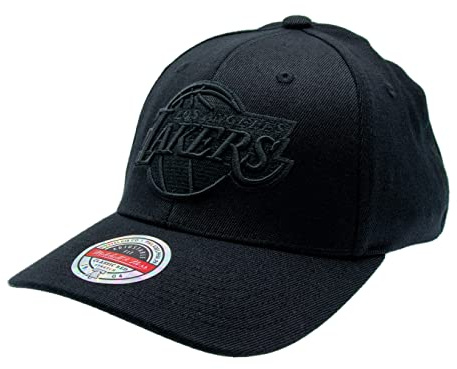 Mitchell & Ness NBA NBL/BLK Logo Classic Red Baseball Snapback Cap - Los Angeles Lakers, Einheitsgröße
