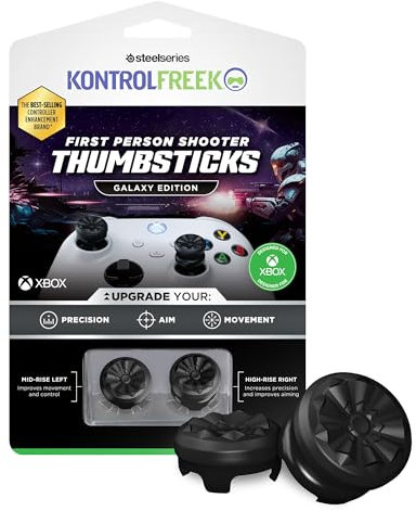 KontrolFreek FPS Freek Galaxy Black pour Manette Xbox One et Xbox Series X | 2 joysticks performants | 1 Taille Haute, 1 mi-Haute | Noir (édition limitée)