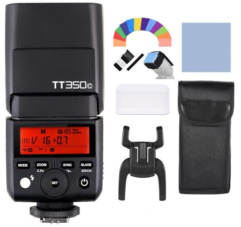 Godox TT350C TTL Kamerablitz Speedlite Blitzgerät 2.4G Wireless 1 / 8000s HSS 0,1~2,2s Recycle Zeit für Canon 5D MarkIII 80D 7D 760D 60D 600D 30D 100D 1100D Digital X-Kameras