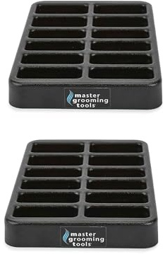 MPP Wide Blade and Comb Tray Groomer Stylist or Barber Tool Protection (2 Racks)