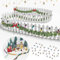 90x5cm Clôture de Jardin Miniature en Bois, Clôture Miniature Flexible Décoration de Jardin Mini Clôture Barrière, pour Sapin de Noel, Maison de Poupée, Jardin, Pot de Fleurs