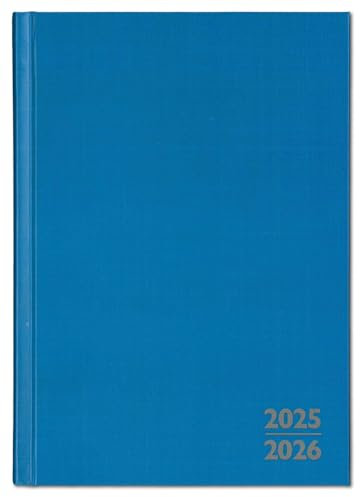 F&L Lehrerkalender Kompaktplaner HC, Wochentage vertikal, Ausgabe 2025/2026, DIN A5, blau