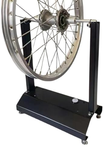 Equilibrador de ruedas de motocicleta, soporte de equilibrio de ruedas de motocicleta | Báscula de bicicleta portátil | CONOS DE CENTERING AJUSTABLES HERRAMIENTAS DE REPARACIÓN DE RIVADI PE