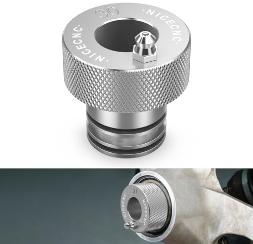 NICECNC Herramienta engrasadora de rodamientos de rueda plateada de aluminio de 30 mm compatible con Can Am Commander Max 1000 2014-2016, DS450 2018-2015, Outlander 500 2007-2015, Renegade 800R 2009