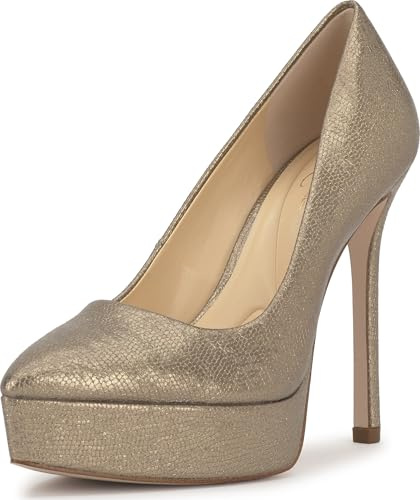 Jessica Simpson Sinelia Platform Pump, Bronze, 5.5