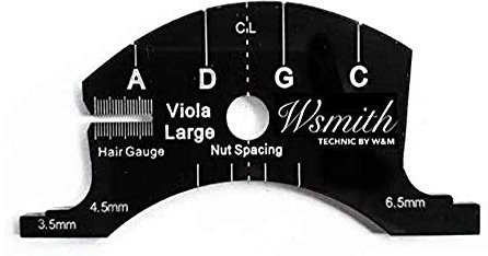 Jiayouy 1 x Viola-Brücken-Reparaturwerkzeug, Griffbrett-Schaber, Schwarz
