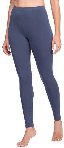 Ladeheid Leggings Damen aus Baumwolle Bequeme und Lange Leggins für Frauen für Frühling Sommer Herbst Winter Saison LA40-133 (Jeans, XL)