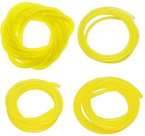 HUAZIZ Lot de 4 Tuyau Durite d'Essence, Durite Essence, Tuyau Carburant(3x6mm/3x5mm, 2.5x5mm/2x3.5mm) pour Souffleur Coupe-Bordure Tronçonneuse Debroussailleuse(1.5 Meter)