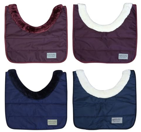 Horses Schulterschutz, maximaler Komfort und Sicherheit, Schutz für die Brust des Pferdes, elegantes und funktionales Design (Bordeaux/Beige einzigartig)