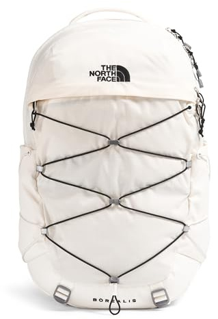 The North Face Women's Borealis Commuter Laptop Backpack - Everyday Travel Bag, Laptop Sleeve, Reflective Details, Gardenia White/TNF Black-NPF, One Size