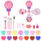 Aomig Kinderschminke, 20-Teiliges Kinderschminke Set Schminkkoffer Make Up, Waschbares Sicheres Ungiftiges Schminkset Spielzeug Mädchen, Geeignet Weihnachten, Geburtstag, Karnevalsgeschenke Kinder