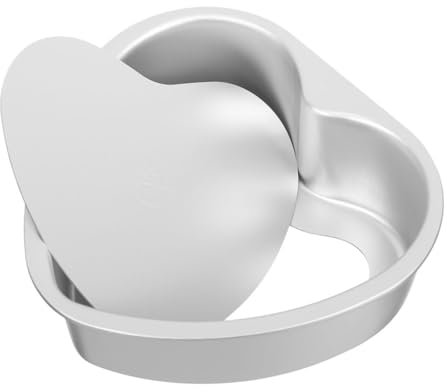 Cabilock Teglia Per Torta A Forma Di Cuore in Lega Di Alluminio Resistente Antiaderente Con Fondo Rimovibile in Metallo Stampo Per La Cottura Inaugurazione Della Casa