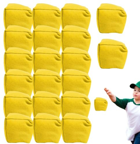 Set di sacchi per fagioli, colorati e a prova di perdite, sacco da gioco, sacco da gioco, sacco morbido, divertente per attività all'aria aperta, giocattolo sportivo | per bambini a doppio strato di