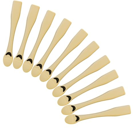 WOFASHPURET Cucharas para Crema Facial Abs 10 Piezas Mini Aplicadores para Mascarilla Facial y Maquillaje, Utensilios Prácticos para Cuidado Piel en Salones y Uso Doméstico