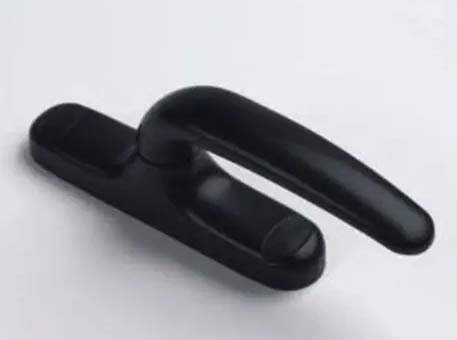 effedielle Maniglia per Finestra da interno infisso in alluminio Cremonese Giesse Prima Ambidestra colore nero RAL 9005.Apertura Bidirezionale per Anta-Cremonese ambidestra