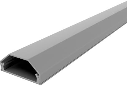 Onpira® Kabelkanal aus Aluminium in 5 Farben insgesamt in 40 Varianten zum auswählen (33x1100mm, Silber Selbstklebend: Nein)