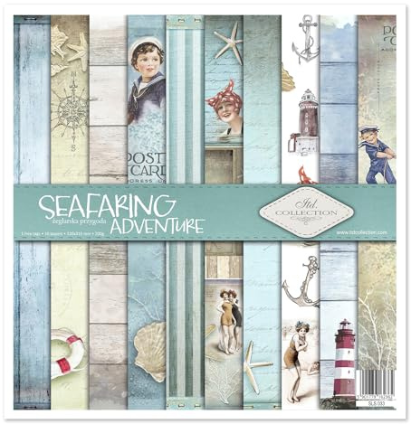 ITD Collection - Scrapbooking-paket 30 x 32 cm, scrapbooking-papper, dekorativt papper, decoupage, korttillverkning, pappersstorlek – 310 x 320 mm (SLS-033 -HS code 48025890)