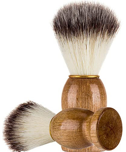 Walgreen Xample 100% Pure Badger Hair Shaving Badger Brush, Handmade Badger Hair Shave Brush for Men's All Skin Types Wood Personal and Professional Hair Salon Tool Wet Shaving