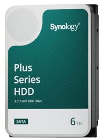 Synology Disco Duro HAT3300 de 6 TB - 1 millón de Horas MTBF, Carga de Trabajo de 180 TB/año, 5400 PRM