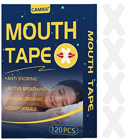 Sluta snarka remsor | Avancerad skonsam muntejp för näsandnin 120 st | X Shape Anti Snoring Devices, Snorre Reducing Strips för bättre sömn, Reducera munandning och högljudd snarkning Jimii