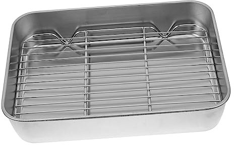 BESTonZON Backblech Kühlgitter 1 Set Edelstahl Backform für Küche