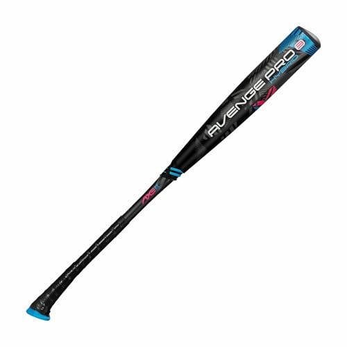Axe Avenge Pro 3 Hybrid | USA Baseballschläger | Drop -10/-8 | 3-teiliger Hybrid | 6,1 cm Schaft | Schwarz/Blau/Rosa (Pro Standard Griff, -8, Kohlefaser, 1, 78,7 cm, Avenge Pro 3 Hybrid USA)