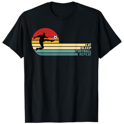 Eat Sleep Football Repeat for Boys Men Women Kids Tee T-Shirt