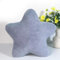 Gluhbirnen Kuschelkissen Kinder, Kissen Stern, Stern Kuscheltier, Kuschelkissen Flauschig, Kuschelkissen Kinder, Weiche Flauschige Sternform Zierkissen Sofakisse für Heimdekoration, Grau, 30CM