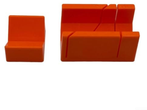 Caja de ingletes compacta para carpintería con plástico resistente para corte de precisión