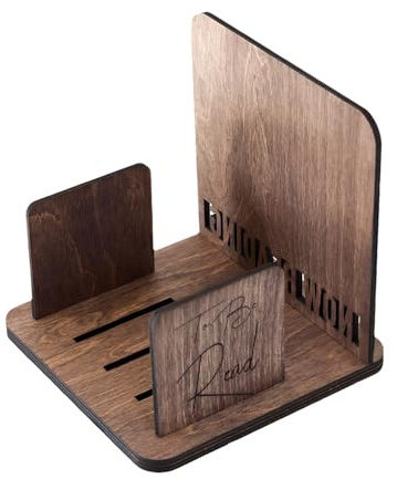 Generisch Bookcase Desktop - Wooden Sign, Compact Storage Stand , Desk Decoration Holder with Multi-Level Shelves, Bedroom Table Unit for Books, Office, Living Room Setup