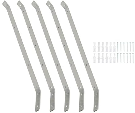 EUNEWR Katnät skyddsnät, rostfritt överskridningsskydd, vinkling med 10 m × 65 cm plaststängsel 5 x 55 cm vinklad trädgårdsstolpe (5 fästen)