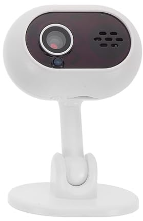 LOORGVEL Caméra de Surveillance Intérieure sans Fil HD A4 Vision Nocturne Rotation 360° Interphone Bidirectionnel pour Bébé et Animaux de Compagnie Caméra de Chambre Blanche
