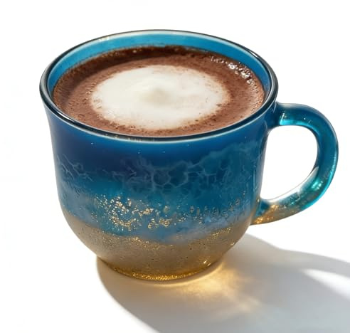 Kaffekoppar i, havsdesign mjölkmugg med handtag | espressoglas | för, restaurang, café, dryck, kaffe, te, mjölk, vatten, juice, cappuccino