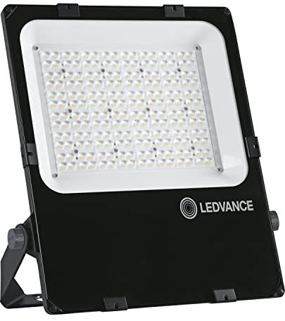 LEDVANCE Fluter LED: für Wand/Mast/Boden/Decke, FLOODLIGHT PERFORMANCE ASYM 55x110, 150 W, 220…240 V, Warm White, 3000 K, Gehäusematerial: Aluminium, IP66, 1-er-Pack