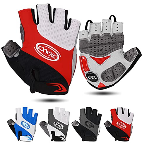 CXWXC Gants de Cyclisme pour Homme et Femme en Gel Respirant pour vélo de Route, VTT, vélo de Montagne, Gants antidérapants Demi-Doigts pour Le Fitness