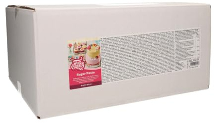 FunCakes Pasta de Azúcar Blanco Brillante 12,5 kg (5x2,5 kg)