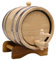 Waldmeister - Holzfass aus Eichenholz - 5L - ausgebranntes Fass - liegendes Weinfass - Eichenfass geeignet für Whisky und Likör