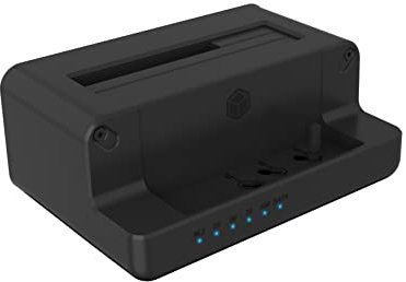 ICY BOX HDD/M.2 NVMe SSD Docking Station USB 3.2 Gen 2 (10 Gbit/s), Festplatten Klonstation und Lesegerät (SATA 2,5/3,5 Zoll und M.2 NVMe), Extern, Adapter, USB-C, USB-A, IB-2914MSCL-C31
