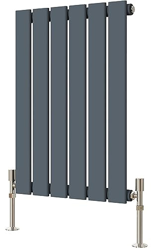Radbliss Radiador de panel plano horizontal 600x408mm antracita gris mate diseño único RAD calefacción central