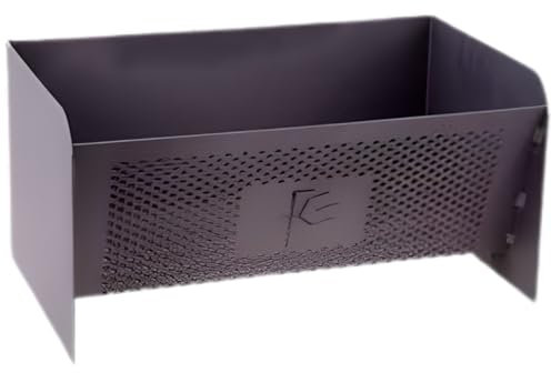 Panier noir à pellets, panier brûleur à granulés de bois, braséro intérieur/extérieur - Longueur 40 x Profondeur 23 x Hauteur 20 cm