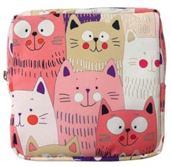 Tabanzhe Sanitary Napkin Storage Bag-Portable Period Pouch Teen Tampon Disposal Bags Sanitary Pad Holder Bag Feminine Product Organizer for School Teen Girls Women